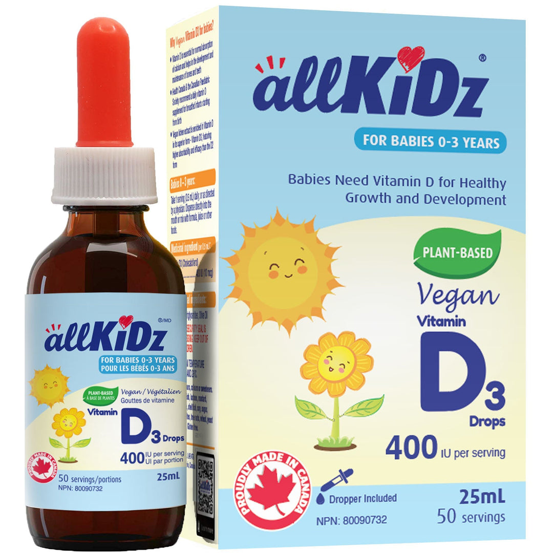 Allkidz - Vitamin D3 Drops, Vegan, 25ml - Image 1