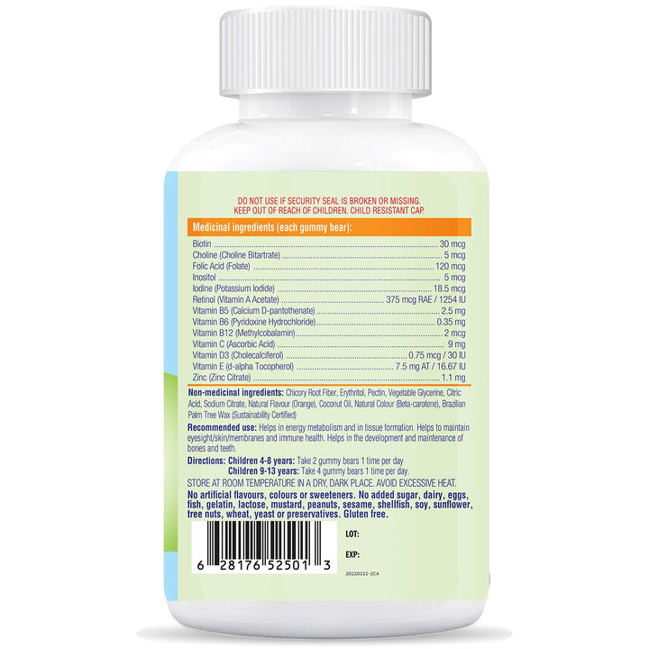 Allkidz - Multi Gummy Bears (Veg/Sugar Free), 90s - Image 2