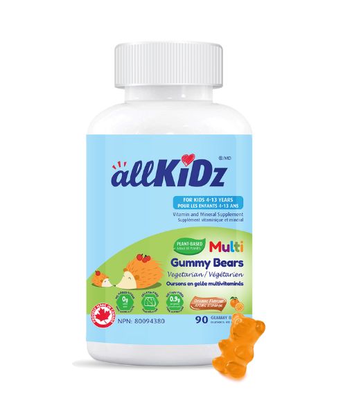 Allkidz - Multi Gummy Bears (Veg/Sugar Free), 90s - Image 1