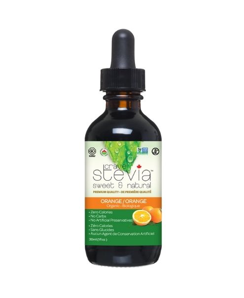 Crave Stevia - Orange Liq. Stevia 30ml - Image 1
