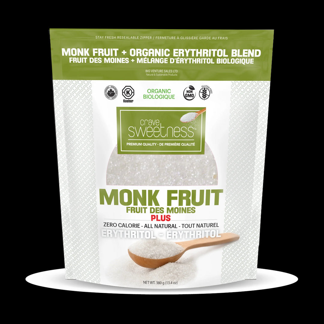 Crave Stevia Organic Monk Fruit, 380g - Image 1