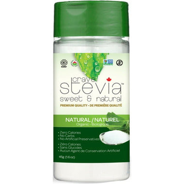 Crave Stevia - Organic Monk Fruit Shaker, 45g - Image 1