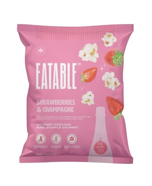Eatable Foods Inc. - Strawb & Champagne, 35g/12pk - Image 1