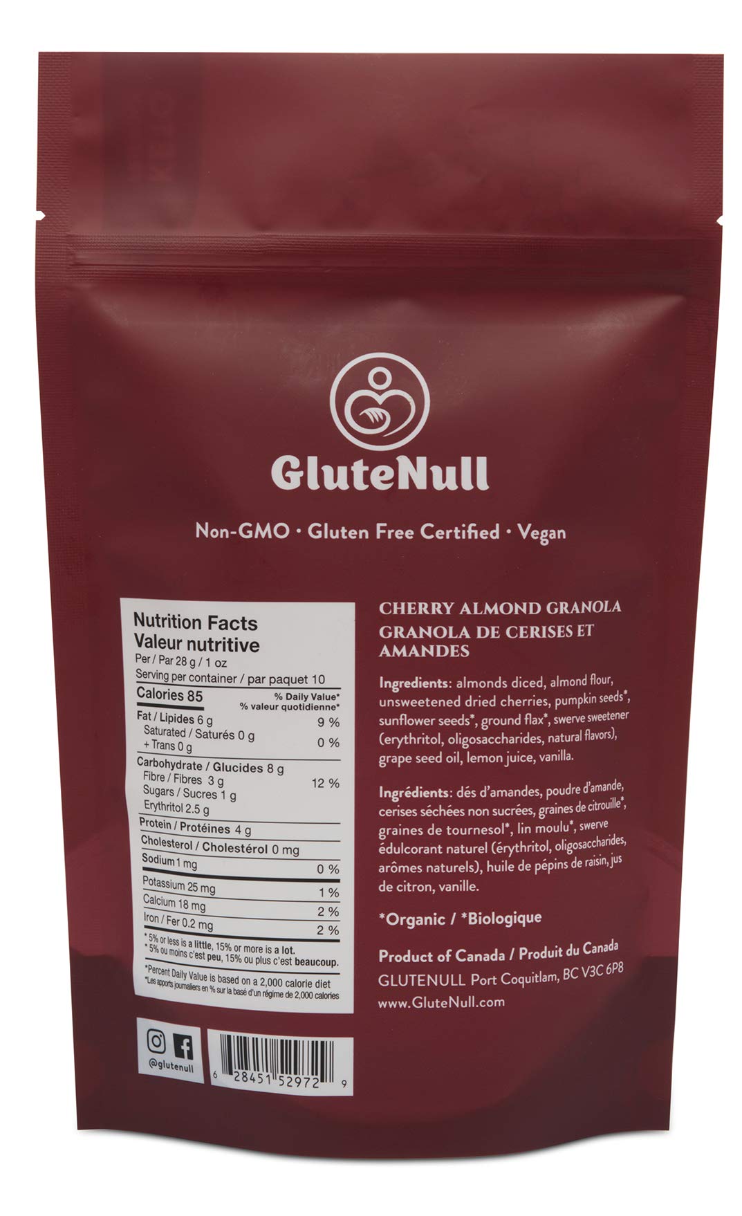 Glutenull - Cherry Almond Granola,280g - Image 4