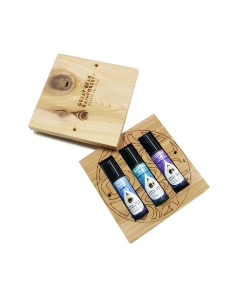 Great Bear Rainforest - Reclaimed Cedar Roll On Gift Set - Image 1