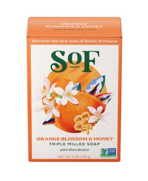 South Of France - Natural Soap Orange Honey (170g) - Image 1