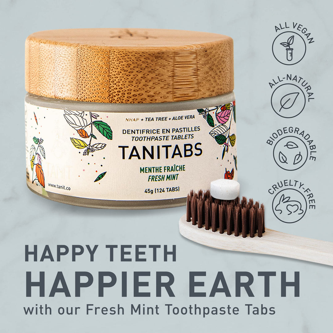 Tanit - Toothpste Tab., Frsh Mint (124tab Jar) - Image 6