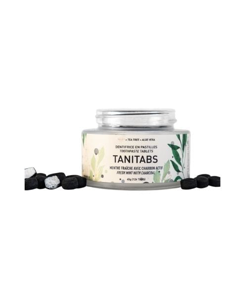 Tanit - Toothpste Tab., Frsh Mint W/Char (124tab Jar) - Image 1