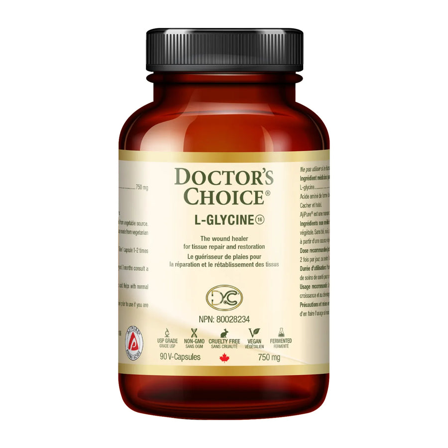 Dr. Choice - L-Glycine 750mg, 90vcaps - Image 1