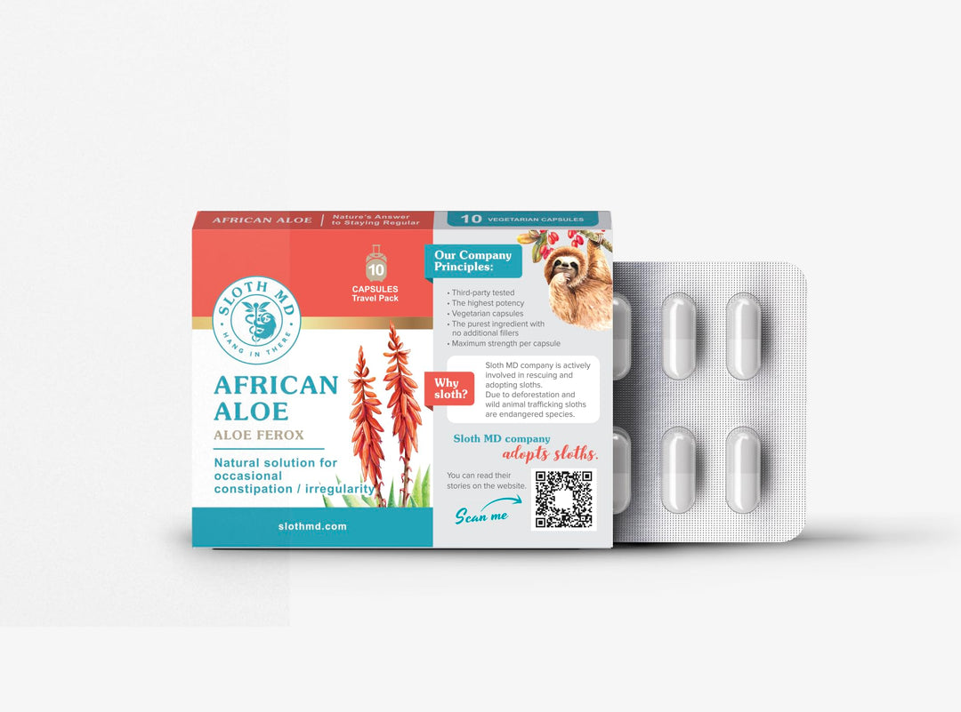 African Aloe,10-pack blister, 12pck/display - Sloth Medical - Image 3