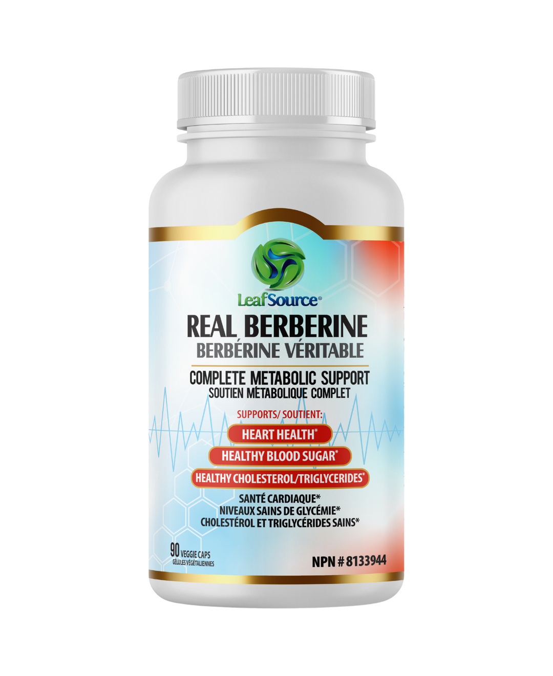 Real Berberine, 90 vcap - LeafSource - Image 1