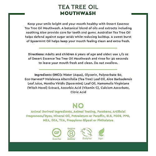 Tea Tree Oil Mouthwash - Spearmint - Image 8