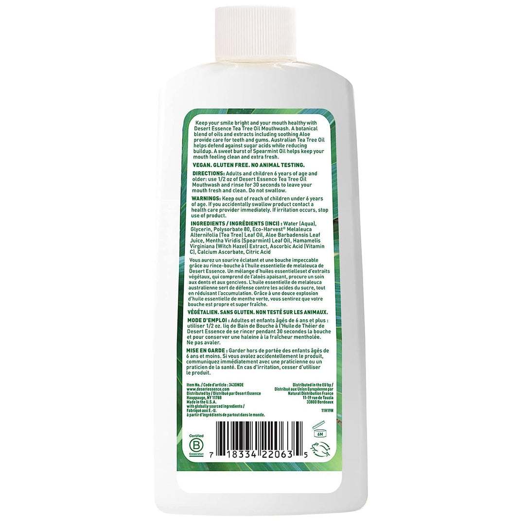 Tea Tree Oil Mouthwash - Spearmint - Image 4