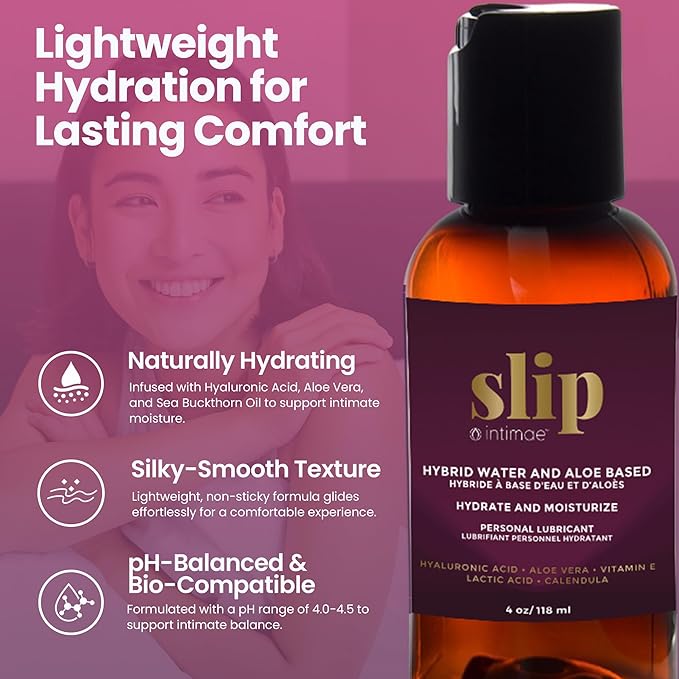 Slip Organic Vaginal Lubricant + Moisturizer, 118ml - Intimae - Image 2