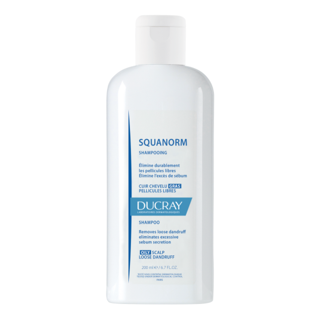 Ducray Squanorm Oily Scalp Dandruff Shampoo, 200 ML