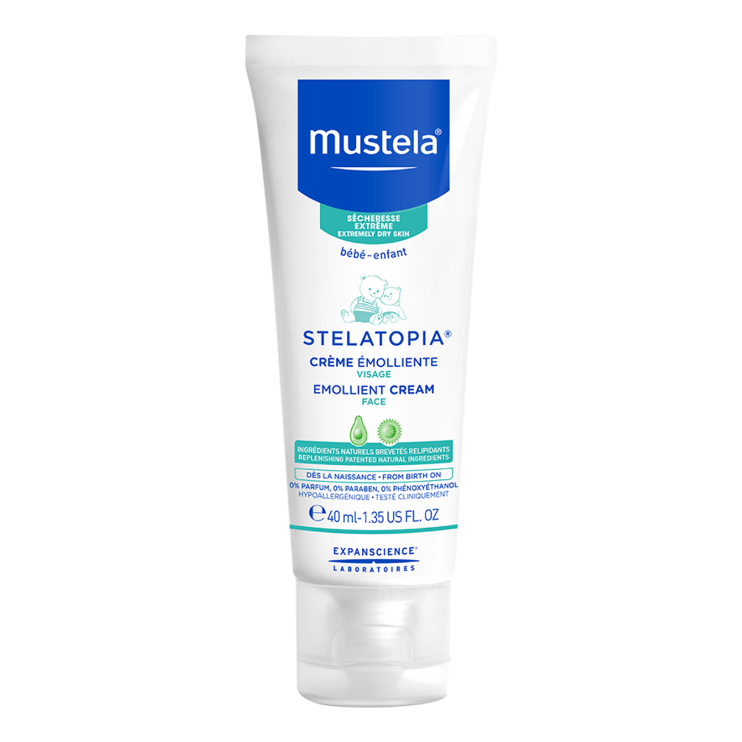 Mustela Stelatopia Emollient Face Cream for Extremely Dry Skin (40ml)