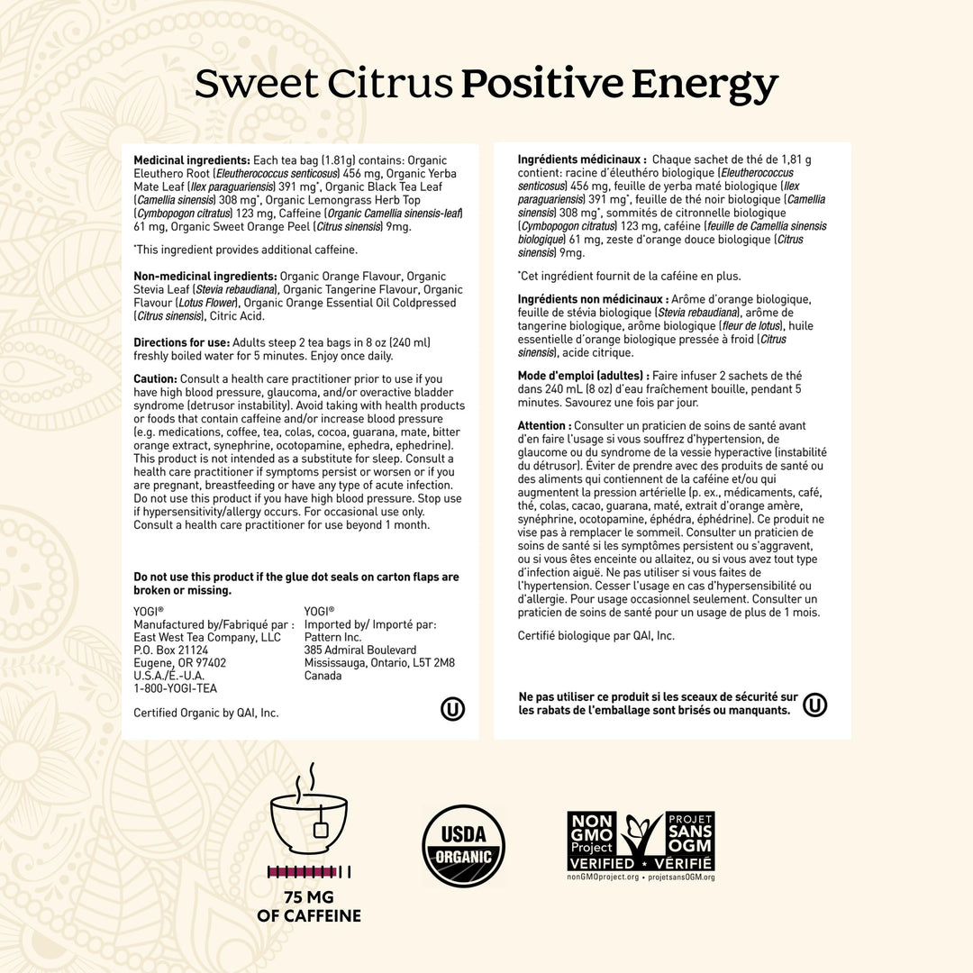 Yogi - Sweet Citrus Positive Energy (16bg 6)