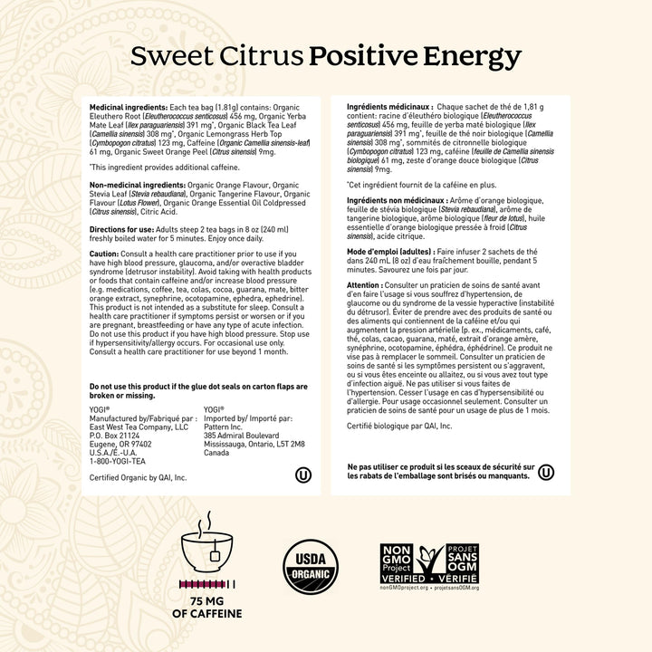 Yogi - Sweet Citrus Positive Energy (16bg 6)