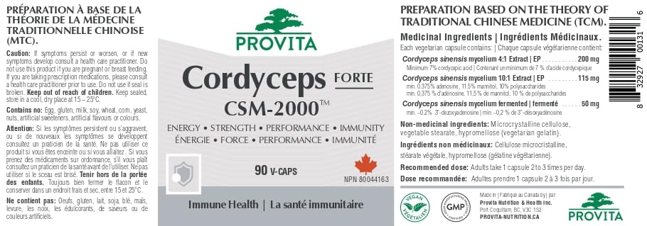 Provita - Cordyceps CSM-2000 (90 caps)