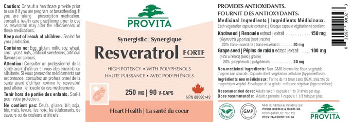 Provita - Resveratrol Forte 90 caps - Provita