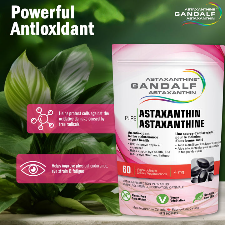 Gandalf - Astaxanthin 4mg, 60 Vcaps - Gandalf