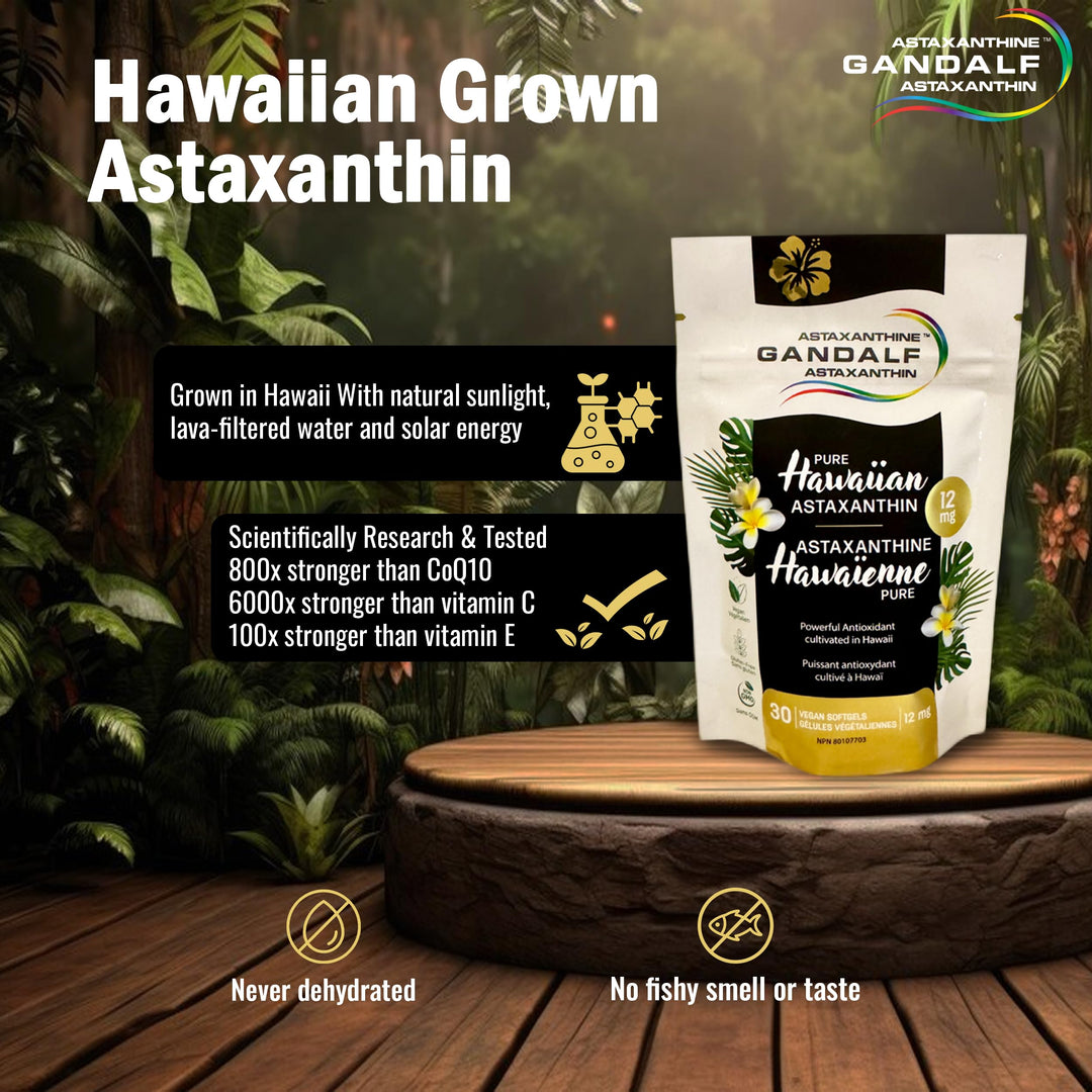 Gandalf - Hawaiian Astaxanthin 12mg, 30 Vcaps