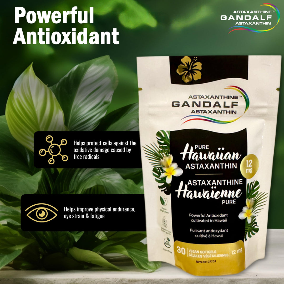 Gandalf - Hawaiian Astaxanthin 12mg, 30 Vcaps