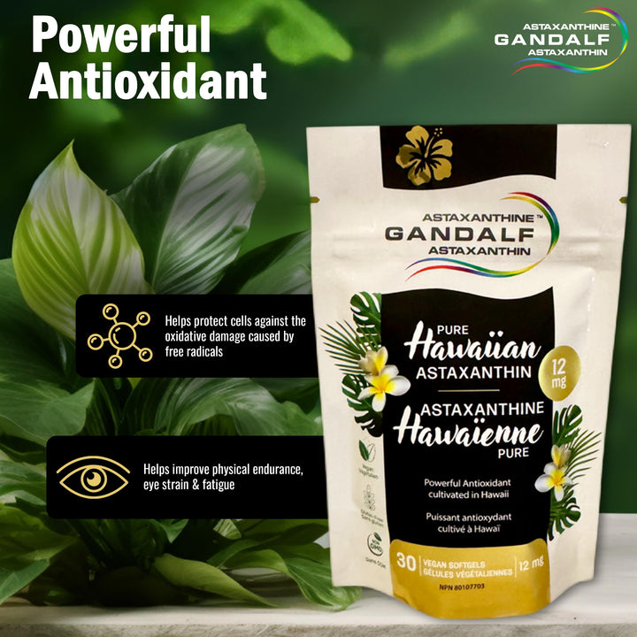 Gandalf - Hawaiian Astaxanthin 12mg, 30 Vcaps