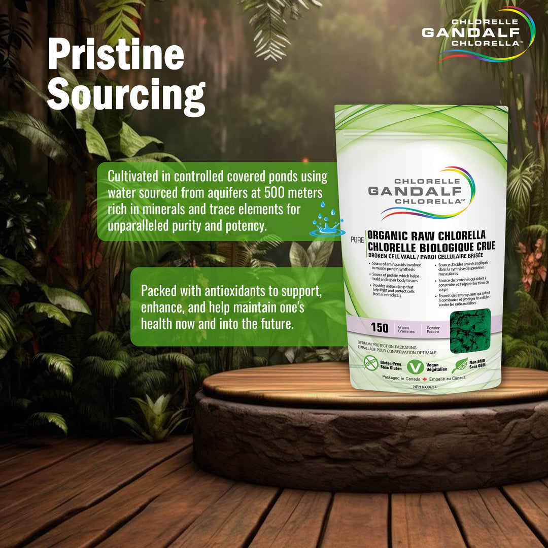 Gandalf - Chlorella Organic, 150 g powder - Gandalf