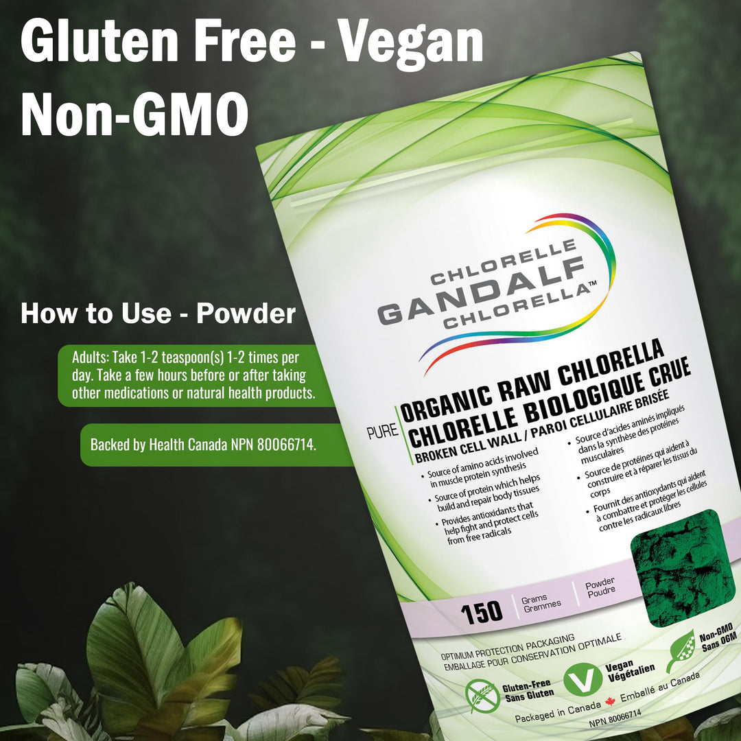 Gandalf - Chlorella Organic, 150 g powder - Gandalf