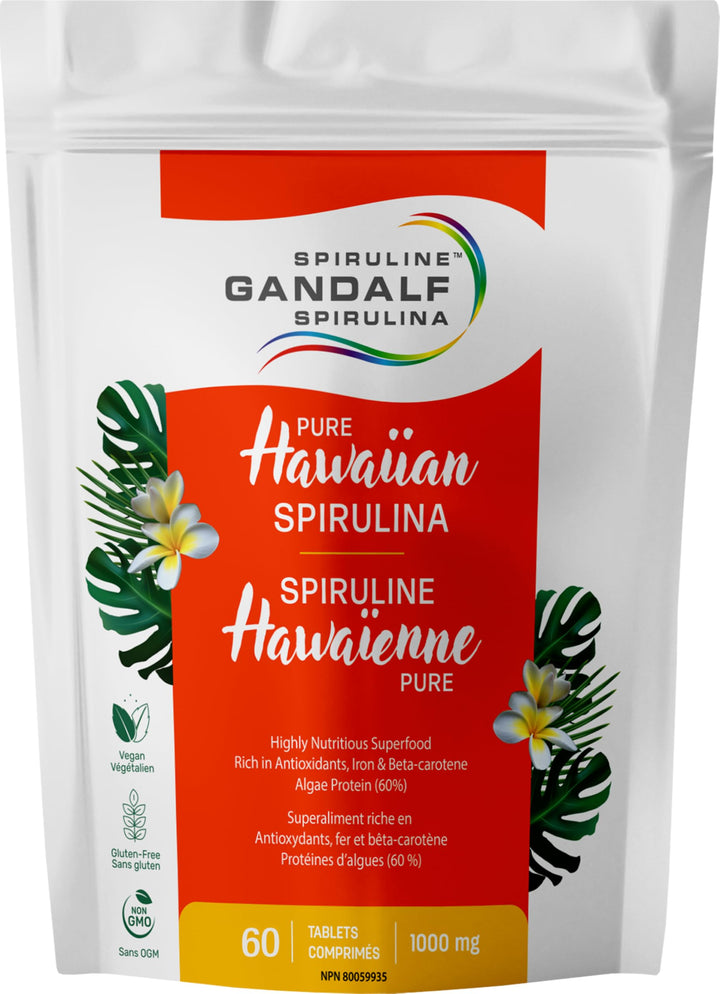 Gandalf - Hawaiian Spirulina 1000mg, 60 tabs - Gandalf