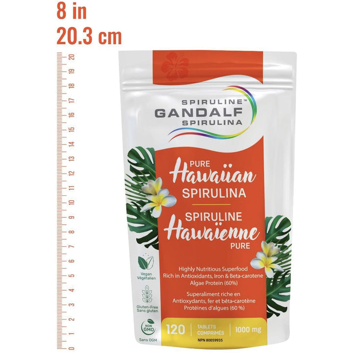Gandalf - Hawaiian Spirulina 1000mg, 120 tabs - Gandalf