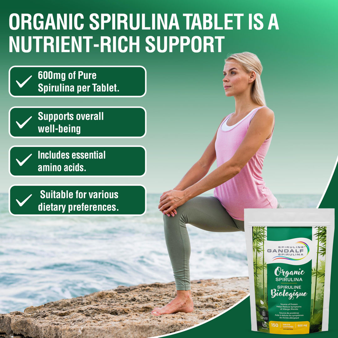 Gandalf - Spirulina Organic 600mg, 150 tabs - Gandalf