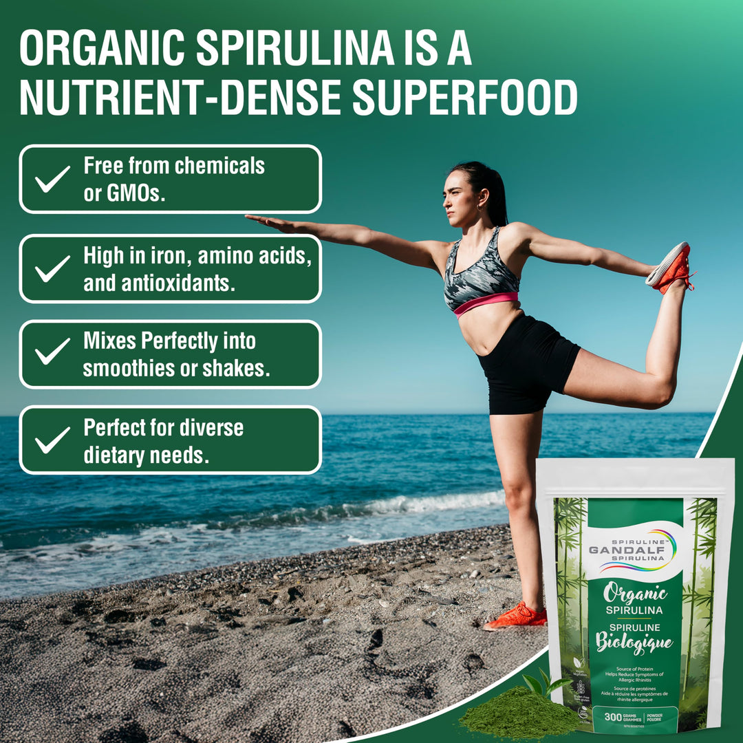 Gandalf - Spirulina Organic, 300g powder - Gandalf