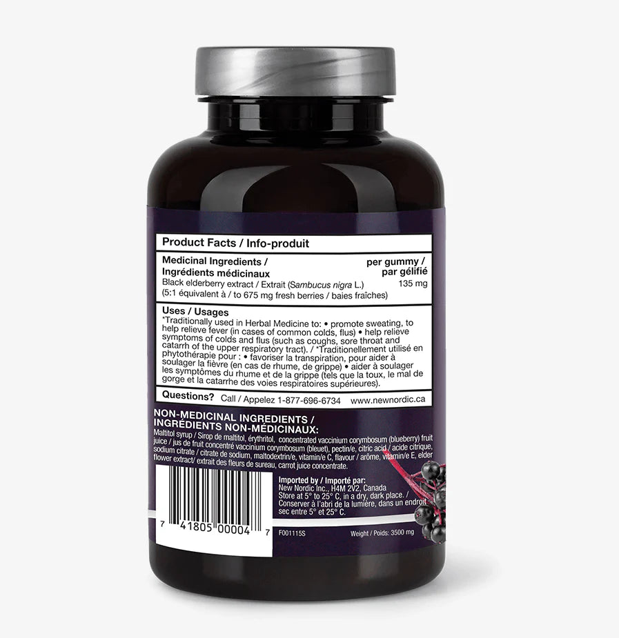 New Nordic - Elderberry Gummies (60gmy 6)