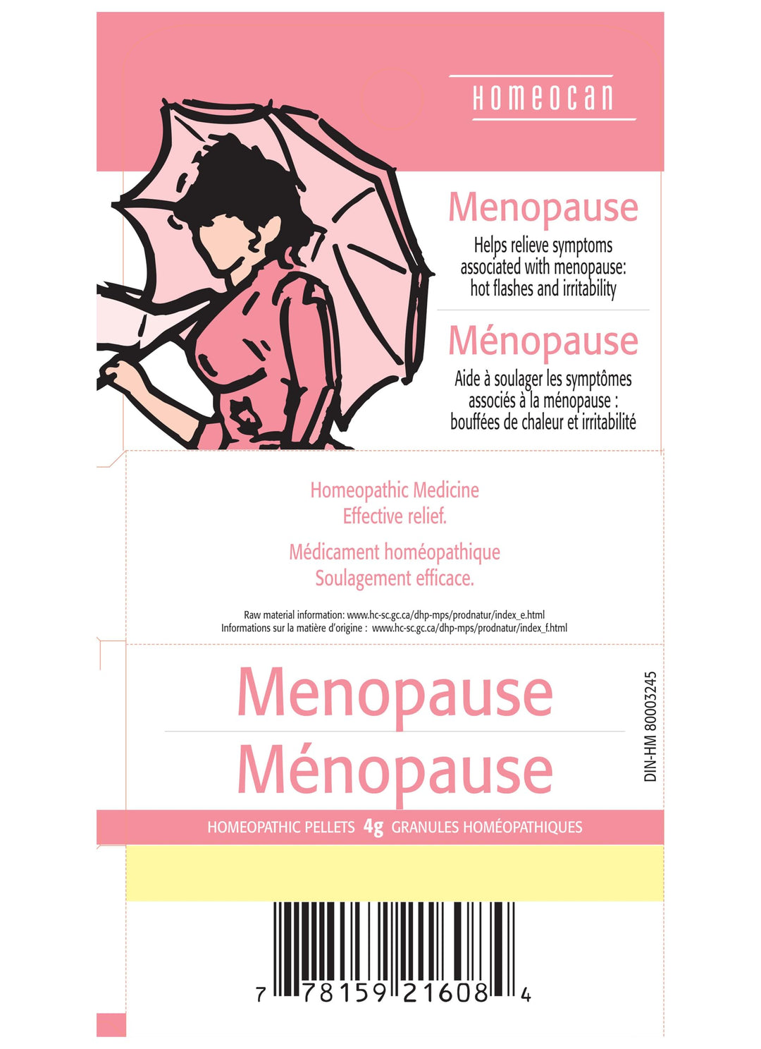 Homeocan - Menopause Pellets (4g 12)