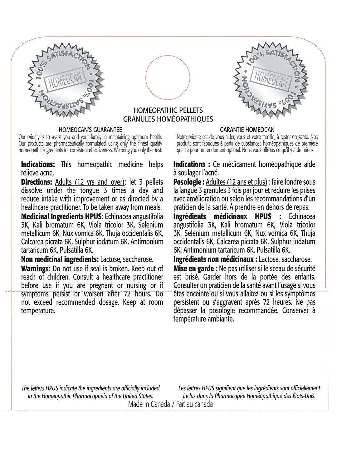 Homeocan - Acne Pellets (4g 12)