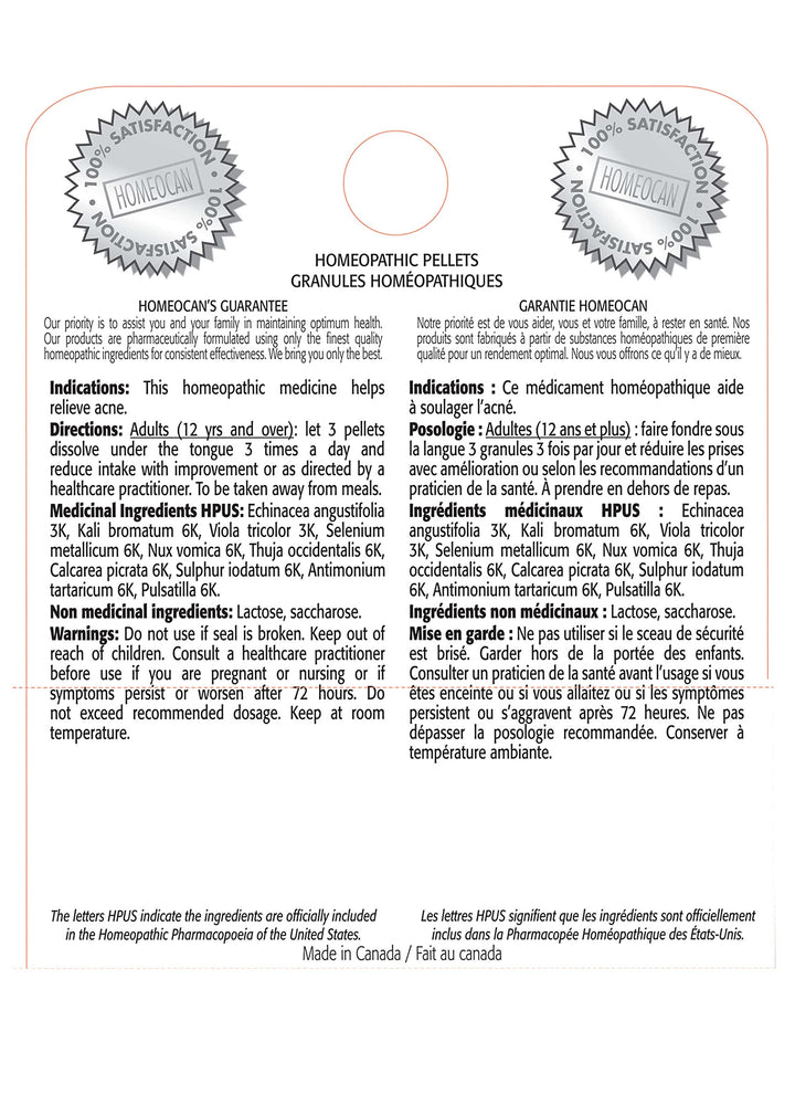 Homeocan - Acne Pellets (4g 12)