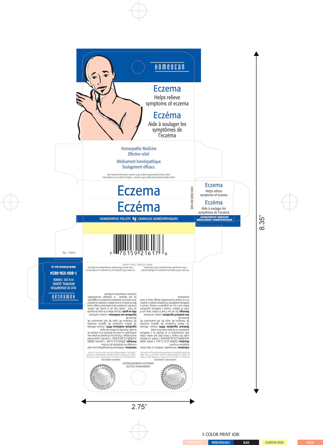 Homeocan - Eczema Pellets (4g 12)
