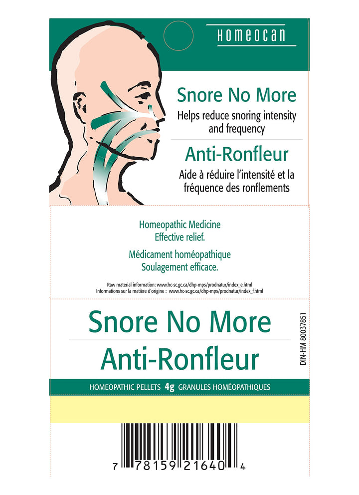 Homeocan - Snore No More Pellets (4g 12)