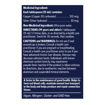 Homeocan - Copper-Gold-Silver Trace Minerals (100ml 12)