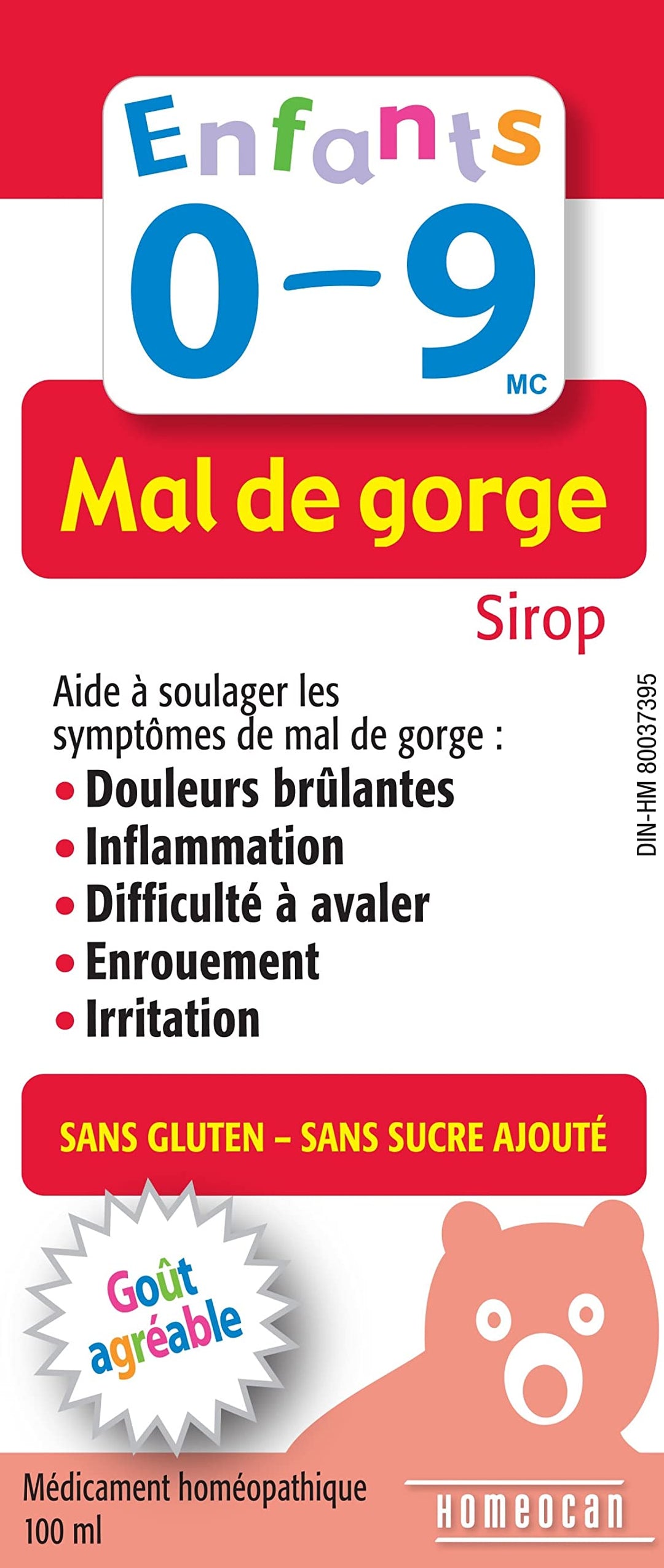 Homeocan - Kids 0-9 Throat Ease (100ml 12)