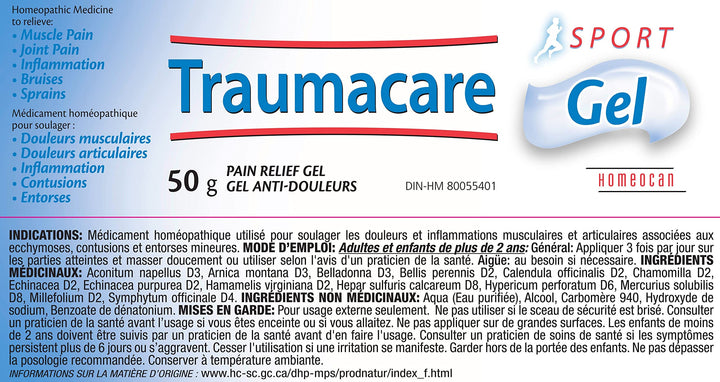Homeocan - Traumacare Sports Gel (50g 12)