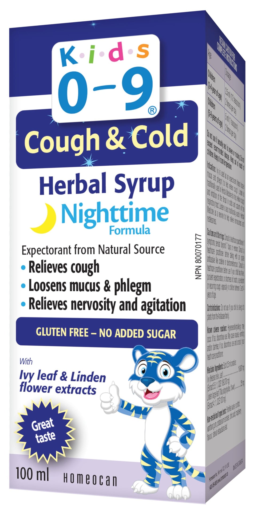 Homeocan - Kids 0-9 Herbal Nighttime Syrup (100ml 12)