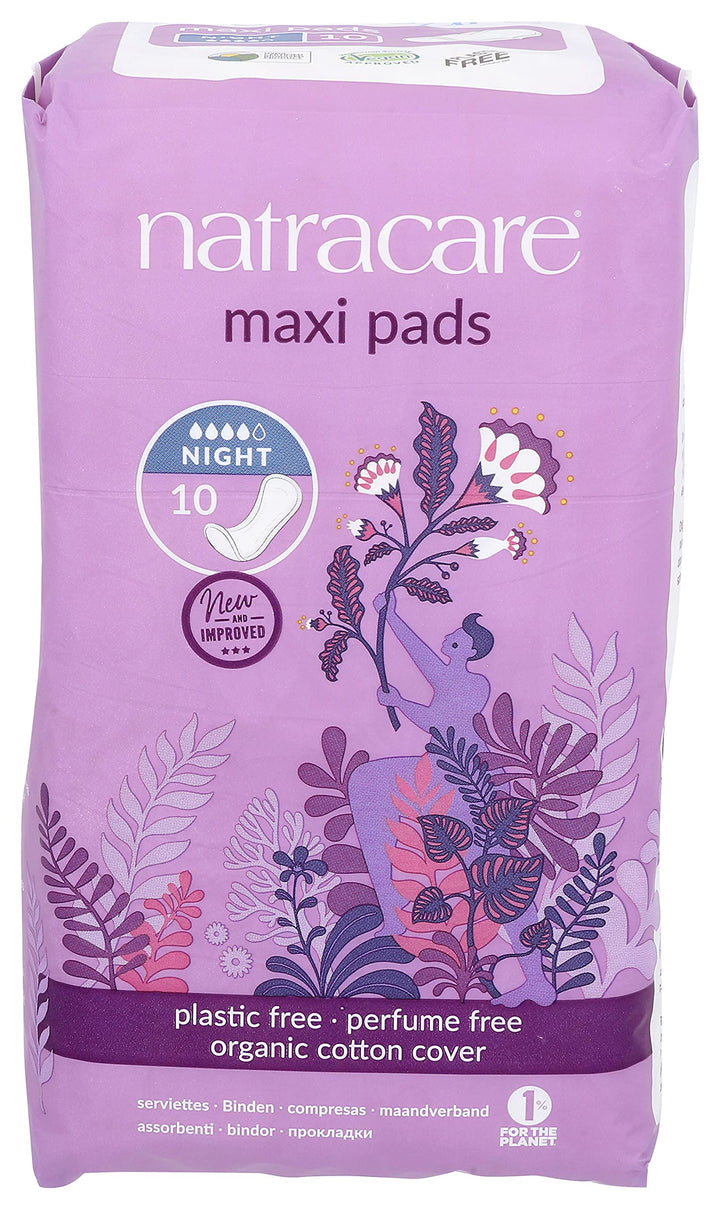 Natracare - Night-Time Pads (10ct 12)