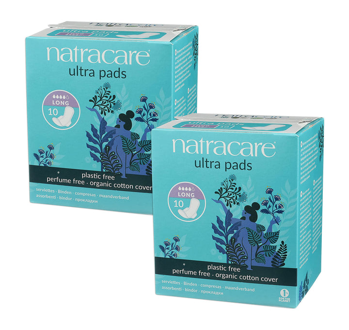Natracare - Ultra Pads W/Wings Long (10ct 12)