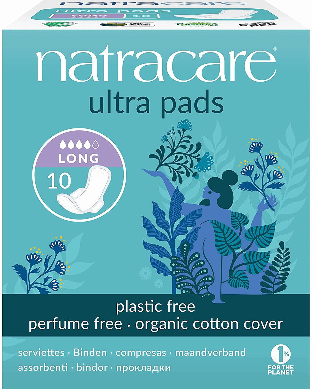 Natracare - Ultra Pads W/Wings Long (10ct 12)