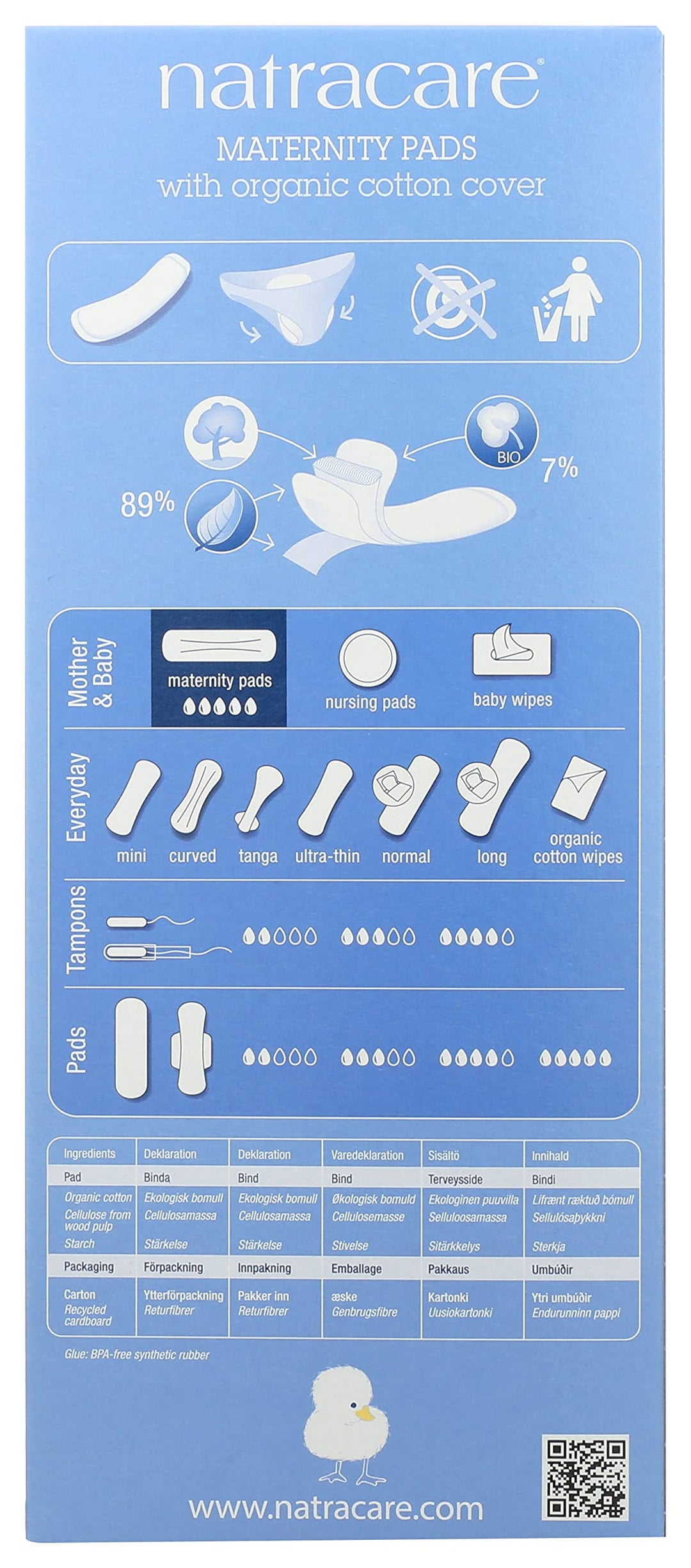 Natracare - Maternity Pads (10ct 10)