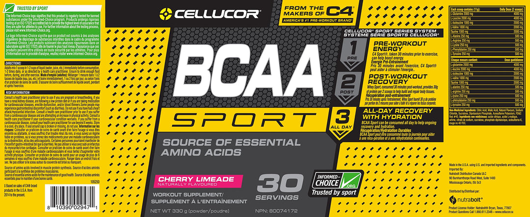 C4 - BCAA Sport Cherry Limeade 30s (345g 4)