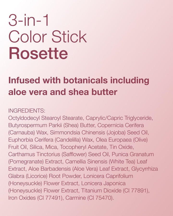 Mineral Fusion Natural Brands - 3-In-1 Color Stick Rosette (4.5g 12)